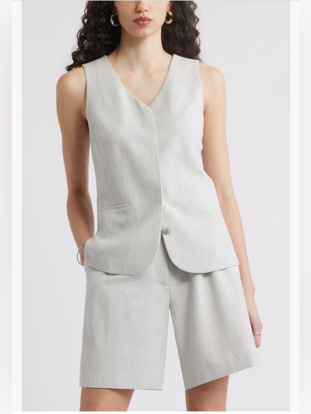 Nordstrom Long Menswear Vest